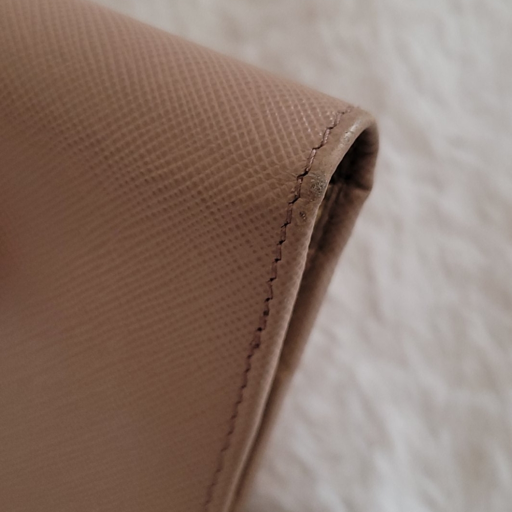 Prada Large Saffiano Wallet in Cammeo - Picture 5 of 8